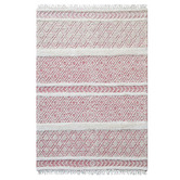 Boulevarde Rugs Red Aura Flat-Woven Wool Rug