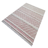 Boulevarde Rugs Red Aura Flat-Woven Wool Rug
