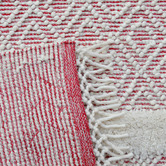 Boulevarde Rugs Red Aura Flat-Woven Wool Rug