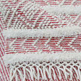 Boulevarde Rugs Red Aura Flat-Woven Wool Rug