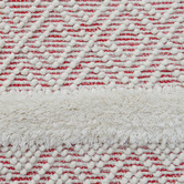 Boulevarde Rugs Red Aura Flat-Woven Wool Rug