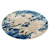 Boulevarde Rugs Coastal Hand-Tufted Wool-Blend Round Rug