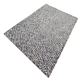 Boulevarde Rugs Grey Jelly Bean Felted Wool-Blend Rug