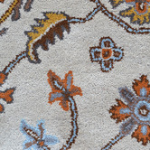 Boulevarde Rugs Grey &amp; Cream Hanette Kashan Round Wool-Blend Rug