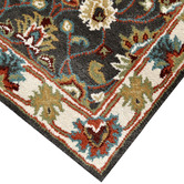 Boulevarde Rugs Grey &amp; Cream Vicco Kashan Wool-Blend Runner