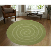 Boulevarde Rugs Swirl Green Rug