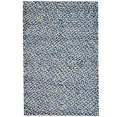 Boulevarde Rugs Light Blue Jelly Bean Felted Wool-Blend Rug