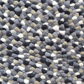 Boulevarde Rugs Grey Jelly Bean Felted Wool-Blend Rug
