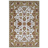 Boulevarde Rugs Ivory &amp; Cream Kashan Wool-Blend Rug