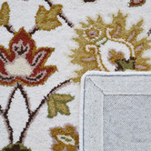 Boulevarde Rugs Ivory &amp; Cream Kashan Wool-Blend Rug