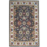 Boulevarde Rugs Grey &amp; Cream Vicco Kashan Wool-Blend Rug