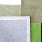 Boulevarde Rugs Green Hifa Box Hand-Tufted Wool Rug