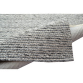 RugClub Ash Grey Beads Hand-Woven Wool Rug | Temple & Webster
