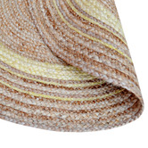 Boulevarde Rugs Natural &amp; Ivory Ripple Hand-Woven Round Rug