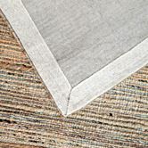 Boulevarde Rugs Natural &amp; Silver Kerala Jute-Blend Rug
