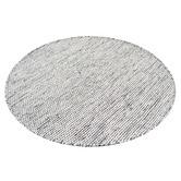 Boulevarde Rugs Black Boondi Hand-Woven Wool Round Rug
