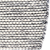 Boulevarde Rugs Black Boondi Hand-Woven Wool Round Rug