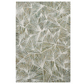 Boulevarde Rugs Green Lines Hand-Tufted Wool Rug
