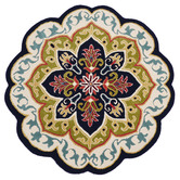 Boulevarde Rugs Black Petals Hand-Tufted Wool Rug