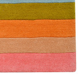 Boulevarde Rugs Multi-Coloured Striped Hand-Tufted Wool Rug