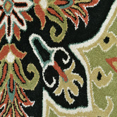Boulevarde Rugs Black Petals Hand-Tufted Wool Rug