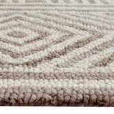 Boulevarde Rugs Sand Maze Hand-Tufted Wool Rug