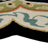 Boulevarde Rugs Black Petals Hand-Tufted Wool Rug