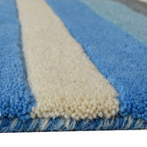Boulevarde Rugs Blue Xylo Hand-Tufted Wool Rug