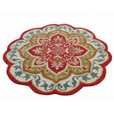 Boulevarde Rugs Red Petals Hand-Tufted Wool Rug
