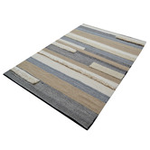 Boulevarde Rugs Striped Lama Hand-Woven Wool Rug