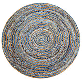 Boulevarde Rugs Spiral Hand-Woven Jute &amp; Cotton Round Rug