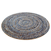Boulevarde Rugs Spiral Hand-Woven Jute &amp; Cotton Round Rug