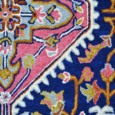 Boulevarde Rugs Navy Lyon Hand-Tufted Wool Rug