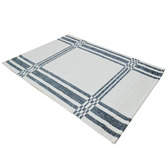Boulevarde Rugs Ivory &amp; Charcoal Bushra Wool Rug