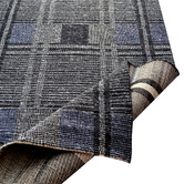 Boulevarde Rugs Charcoal Bushra Hand-Woven Wool Rug