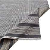 Boulevarde Rugs Charcoal Lima Hand-Woven Wool &amp; Jute Rug