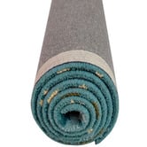 Boulevarde Rugs Teal Blue Botanical Hand-Tufted Wool Rug