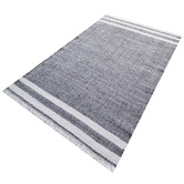 Boulevarde Rugs Charcoal Richmond Flat-Woven Reversible Rug