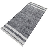 Boulevarde Rugs Charcoal Richmond Flat-Woven Reversible Rug