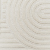 Boulevarde Rugs Ivory Pavi Hand-Tufted Wool Round Rug
