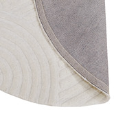 Boulevarde Rugs Ivory Pavi Hand-Tufted Wool Round Rug