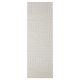 Boulevarde Rugs Ivory Pavi Hand-Tufted Wool Runner