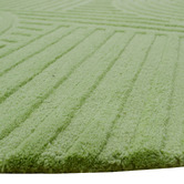 Boulevarde Rugs Pista Green Pavi Hand-Tufted Wool Round Rug