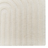 Boulevarde Rugs Ivory Pavi Hand-Tufted Wool Runner