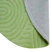 Boulevarde Rugs Pista Green Pavi Hand-Tufted Wool Round Rug