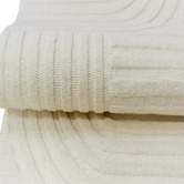 Boulevarde Rugs Ivory Pavi Hand-Tufted Wool Runner