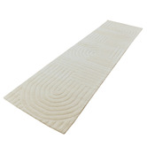 Boulevarde Rugs Ivory Pavi Hand-Tufted Wool Runner