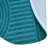 Boulevarde Rugs Turquoise Pavi Hand-Tufted Wool Round Rug