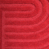 Boulevarde Rugs Red Pavi Hand-Tufted Wool Round Rug