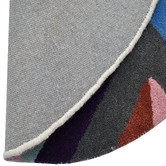 Boulevarde Rugs Multicoloured Decotex Hand-Tufted Wool Round Rug
